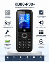 KB88-P30+ Dual SIM Wireless FM Feature Phone with LED Torch & Long Battery Backup - Keypad  Mobile Phone (View 3) | Buy Online in Nepal at A-One Collection