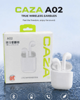 CAZA A02 Wireless Bluetooth Earbuds  | Stereo Sound | Lightweight & Portable - Earbuds & Earphone | Buy Online in Nepal at A-One Collection