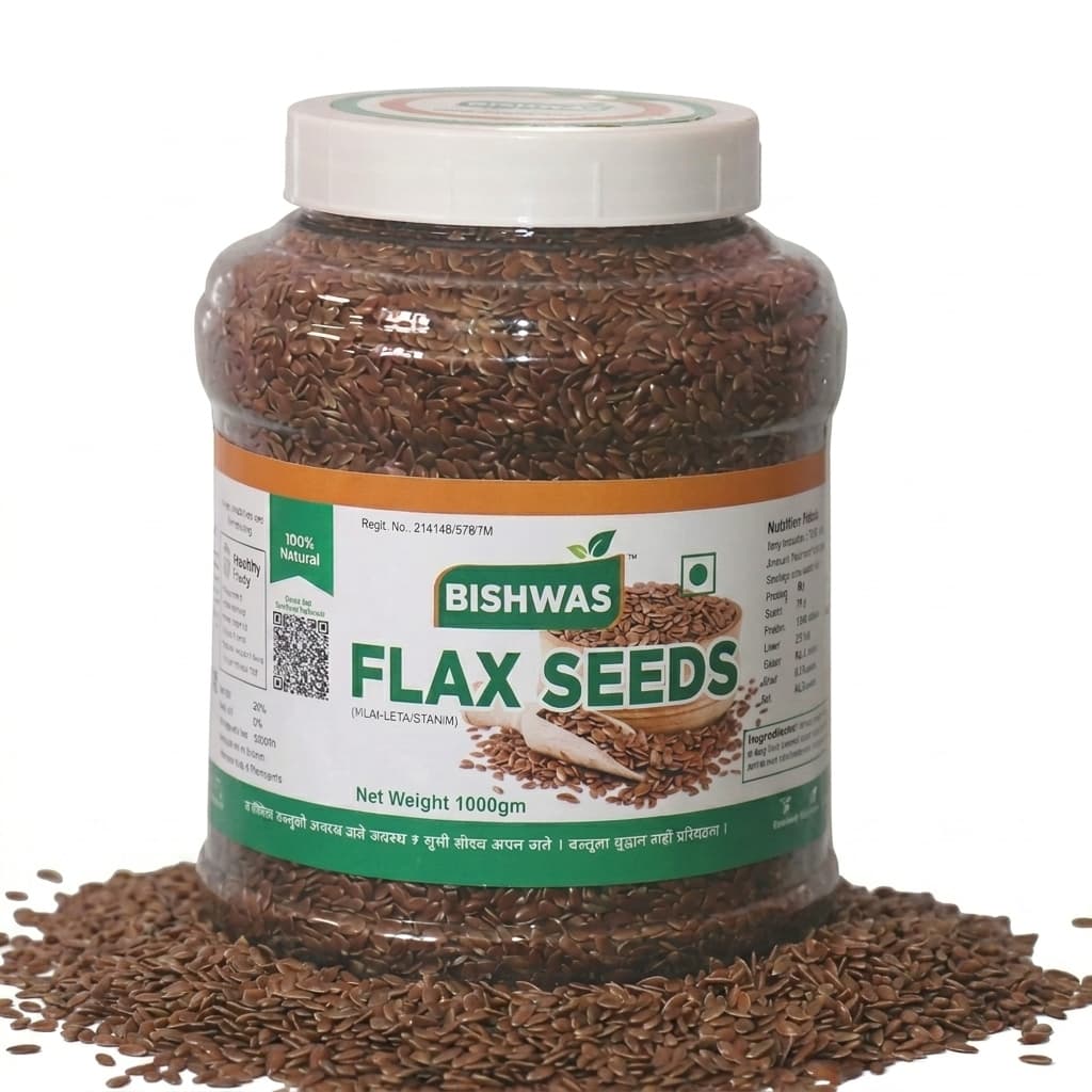 Organic Flax Seeds - The Ultimate Source of Omega-3 Fatty Acids, fiber, protein, and lignans /Good for heart health, improved digestion (1000gm) - Flax Seeds | Buy Online in Nepal at A-One Collection